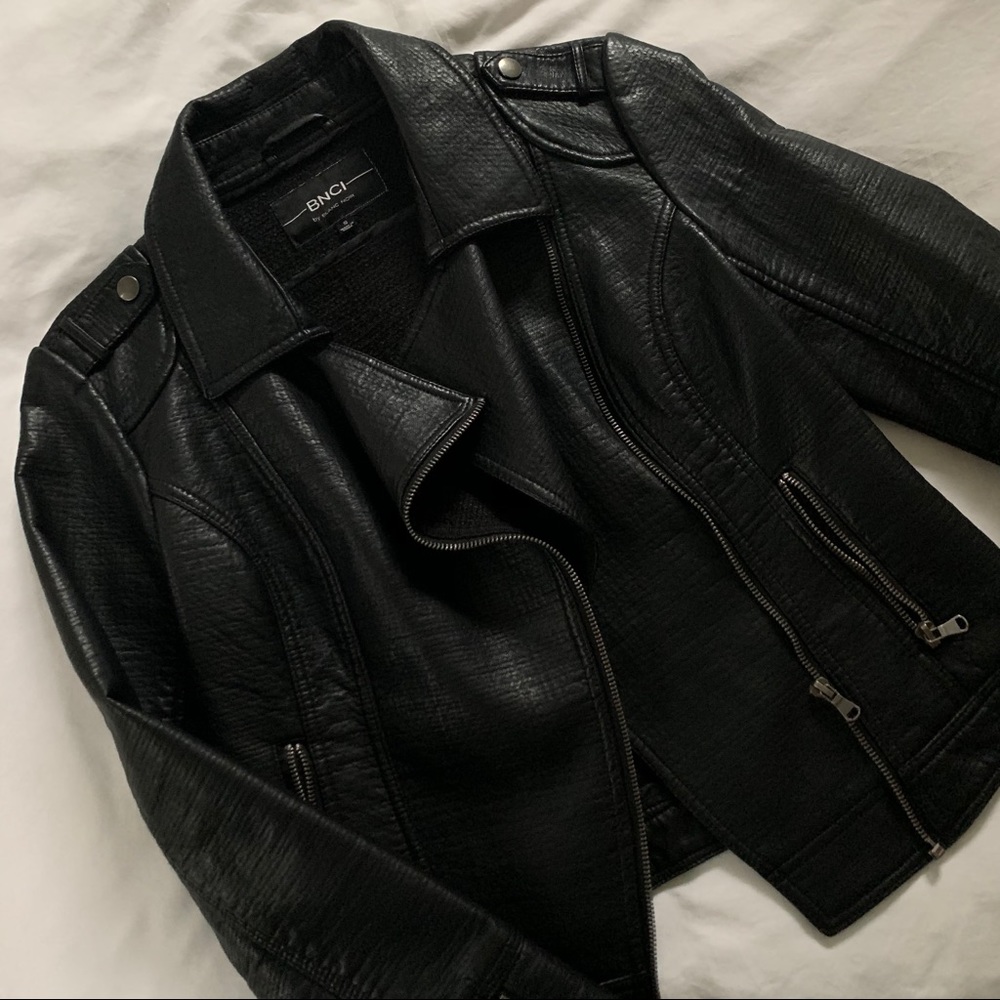Faux leather jacket